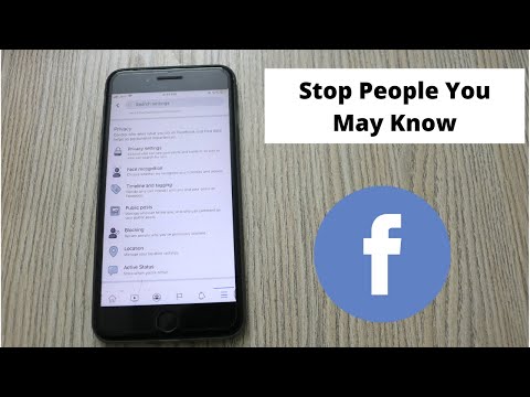 How to Stop People You May Know on Facebook (2021)