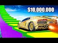 $10,000,000 Cars vs Stairs in GTA 5