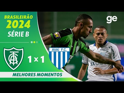 Gols e lances de América-MG x Avaí