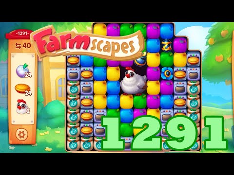 Farmscapes Level 1291 HD Gameplay Walkthrough | 3 - match game | android | ios | pc | GameGo Game