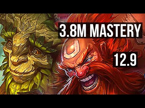 IVERN vs GRAGAS (TOP) | 3.8M mastery, 3/0/7, Rank 6 Ivern, 1100+ games | KR Master | 12.9
