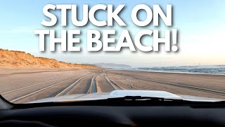 Stuck on the Beach as the Tide Rises After Sunset! Living in an SUV