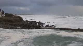 preview picture of video 'tempête bretonne Pors Poulhan'