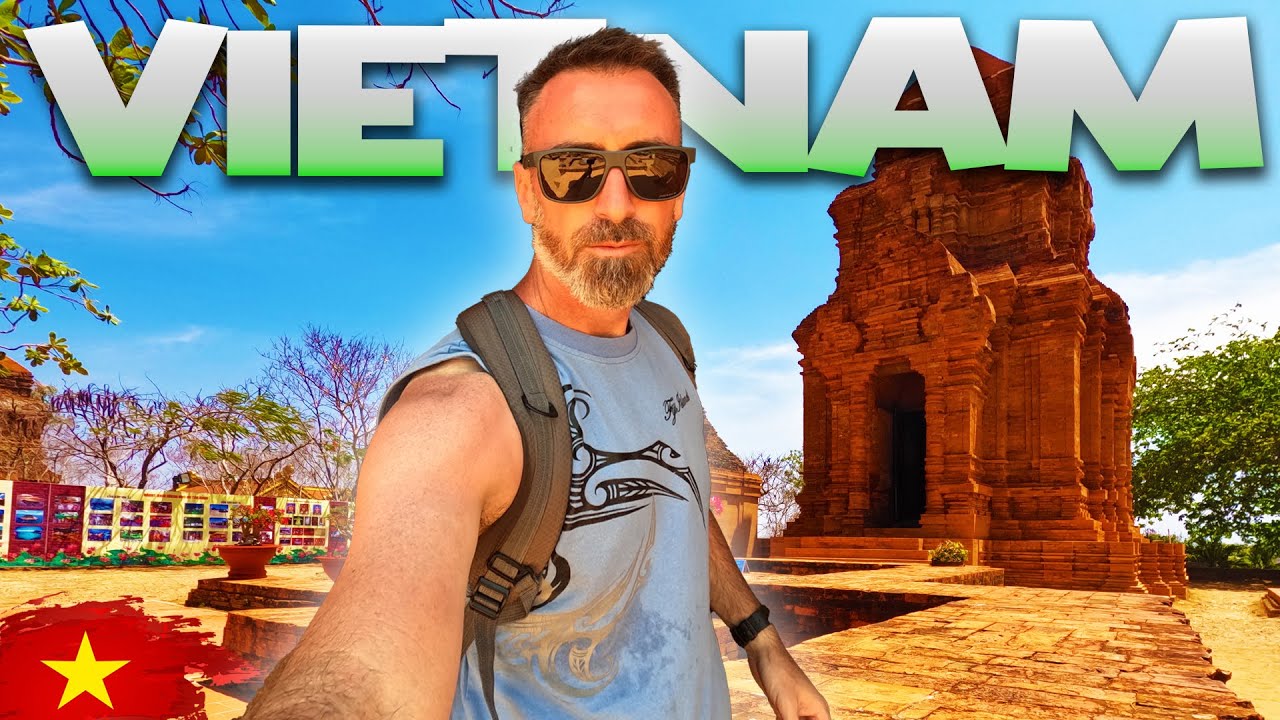 A traveler explores the ancient Po Shanu Cham Towers, marveling at their rich history and architectural beauty.