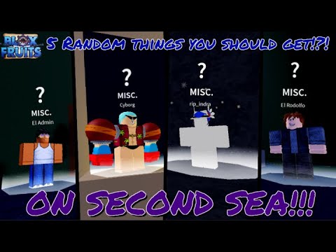 (Blox Fruits) 5 Random Things you should get on SECOND SEA!!!