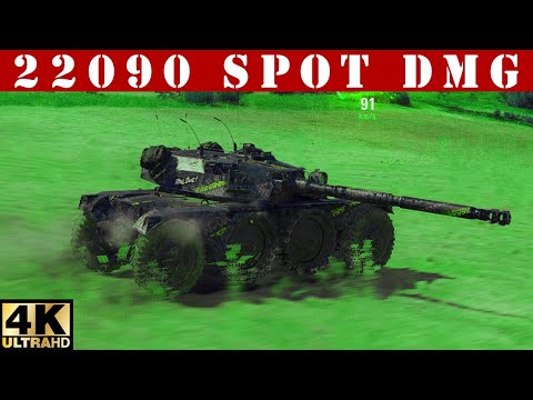 ✔️ Panhard EBR 105 WoT ◼️ 22K Spot in 4MIN ◼️ WoT Replays gameplay