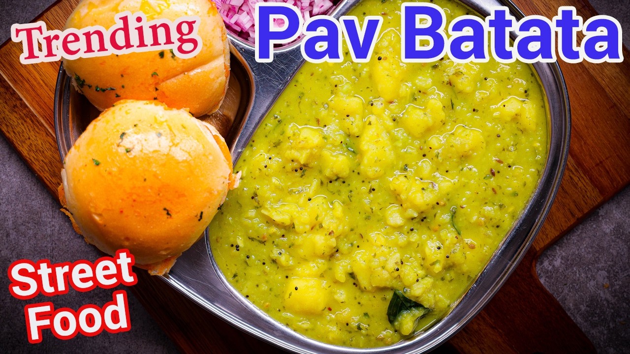 Gujarati Pav Bataka Recipe | Desi Street Style Snack | Navsari Bataka Pav | Chatpata Street Food