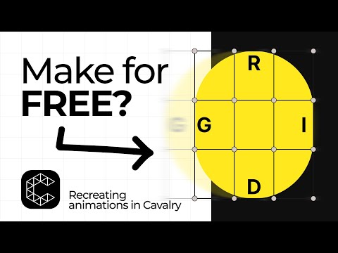 I tried Recreating This "Grid" Animation in Cavalry App