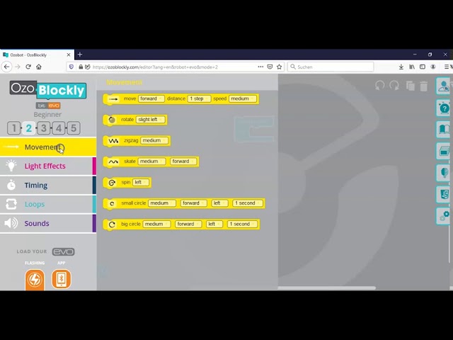 Ozobot - Wie programmiere ich in Ozoblockly