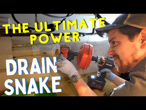 Ultimate DIY Drain Snake | RIDGID Power Spin Drain Cleaner with AUTOFEED