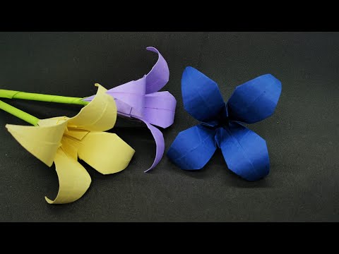 Origami Lilie - DIY Origami Flower Lily