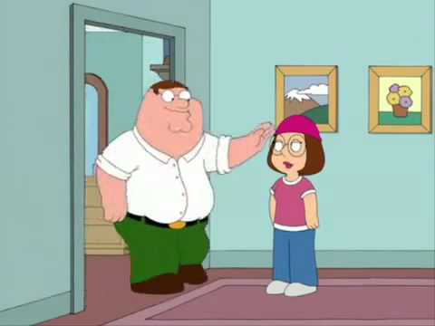 Family Guy - Peter farts on Meg Griffin.