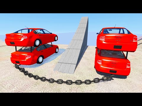 Chained Car Crashes #2 - BeamNG Drive