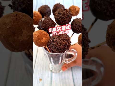 Homemade Chocolate cake Pops #cakepops #cakeballs #cake #shortsfeed