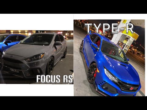 Civic Type R vs STAGE 1 Focus RS! HOT HATCH BATTLE