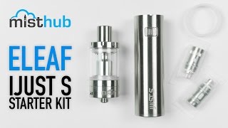 The Eleaf iJust S Starter Kit Unboxing and Quick Product Overview