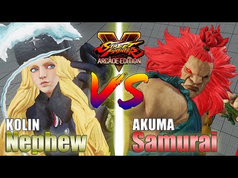 SFV AE 👊🏻 Nephew (Kolin) vs Samurai (Akuma) [season4]