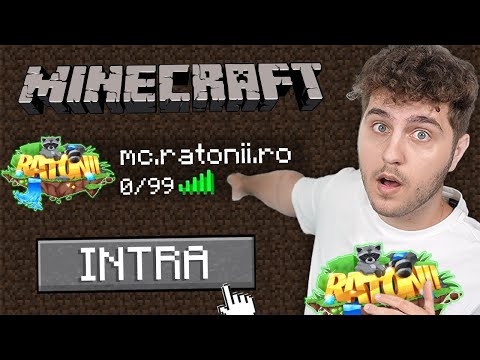 🔴 REDESCHID SERVERUL MEU DE MINECRAFT ! (mc.ratonii.ro)