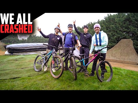 EVERYONE CRASHED IN A HUGE MTB COMPOUND SESSION!!