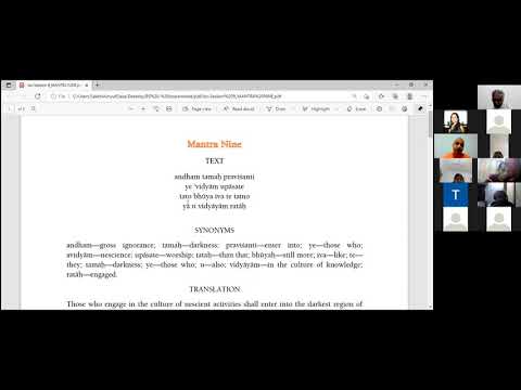 Session 9: Part 1/2 - Isopanishad - Bhakti Shastri Course - HG Sakshi Achyut Prabhuji