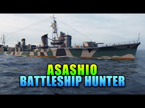 Battleship Hunter Asashio - World Of Warships