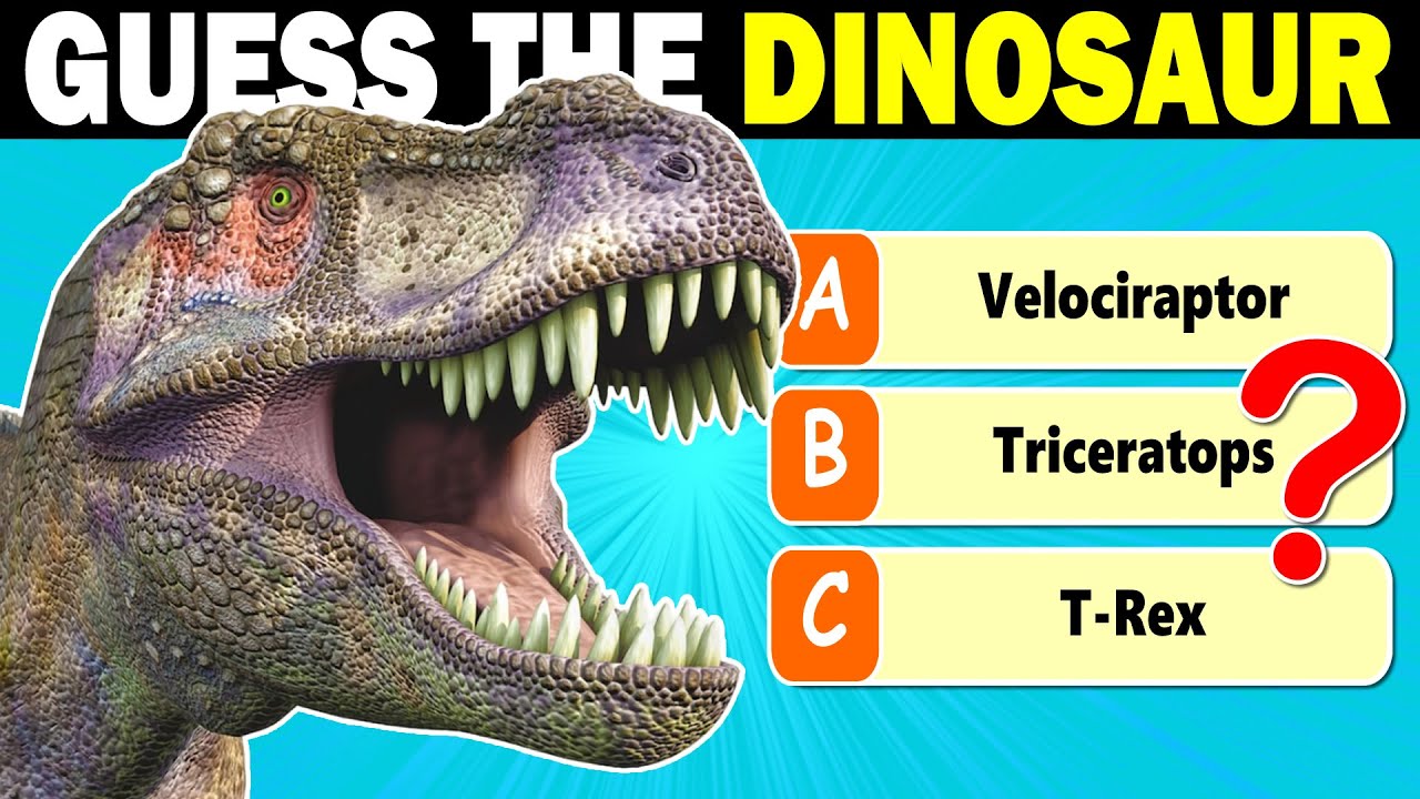 Guess the Dinosaur Quiz 🦕 (Learn 40 Dinosaurs)