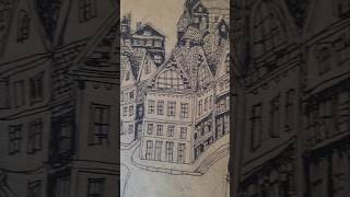 Drawing by gel pen #drawing  #gelpen #thebestillustration #artforsale #home #cozyhouse #guitar