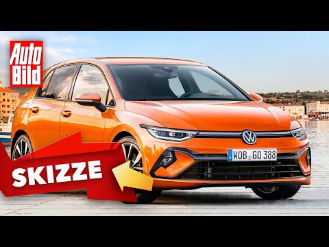 VW Golf 8 Facelift (2024) | So könnte der frische Golf aussehen | Skizze