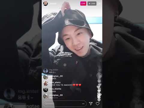Block B Taeil on instagram live