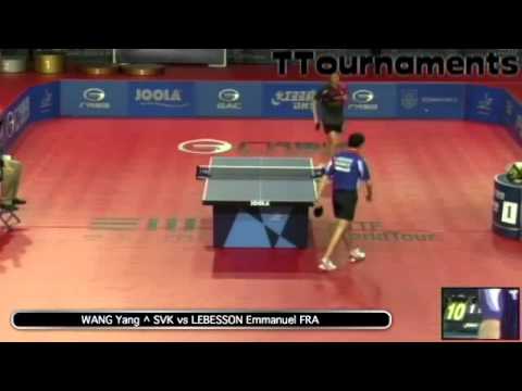 Wang Yang Vs Emmanuel Lebesson:1/4 Final: Hungary Open 2014