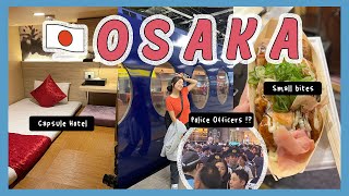 🇯🇵 Exploring Osaka: Travel Tips, Capsule Hotel, & Food in Japan | Crystall Cho