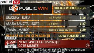 VIDEO UPZ: Cate o cota de 2 pentru urmatoarele 3 zile »» Sambata, duminica si luni mizam pe castiguri duble!