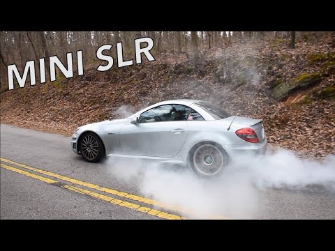 Mercedes SLK55 AMG with E55 supercharger | MINI SLR pulls and fly by sounds!