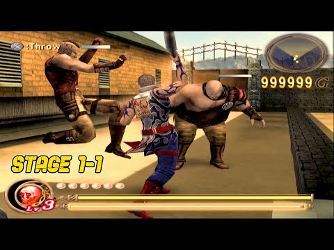 God Hand Game Stage 1-1 The Beginning | God Hand Game Play Video PS2 LEVEL NORMAL