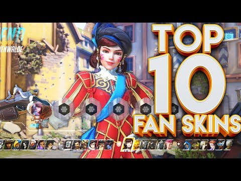 TOP 10 OVERWATCH FAN SKINS!