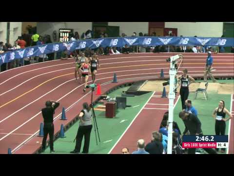 Girls 1600m Sprint Medley Section 4 - New Balance Nationals Indoor 2014