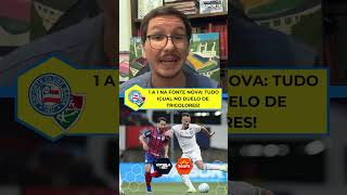 Bahia e Fluminense empatam em 1 a 1 na Fonte Nova e seguem na parte de cima da tabela