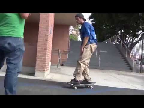 Chris Joslin Hardflip Backside 180 Hollywood High 16 Stairs