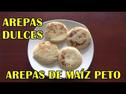 Cómo Hacer Arepas Dulces rellenas de Queso | Sweet Arepas Recipe with Cheese | Colombian Arepas