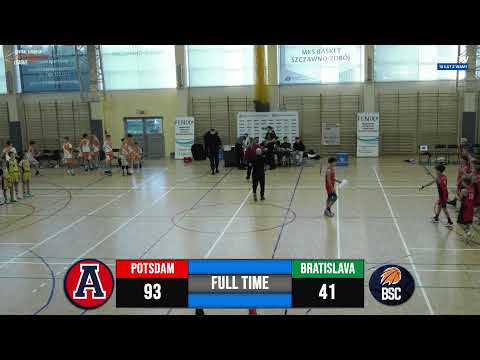 CEYBL U13, 16. 1. 2026, Academy Potsdam - BSC Bratislava