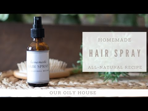 Part of a video titled DIY Hair Spray Recipe | Hair Spray with Essential Oils - YouTube
