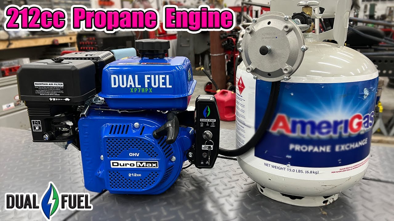 212cc Propane Go Kart Engine ~ Duromax XP7HPX Dual Fuel Engine