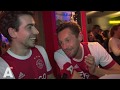 Ajax-fans vieren overwinning in De Eeuwige Jeugd