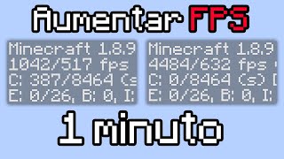 como aumentar o fps do minecraft em 1 minuto