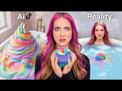 I Bought VIRAL Ai Bath Bombs.. then made a REAL one