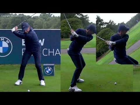 Rory McIlroy's Golf Swing in Slow Motion - Vertical View