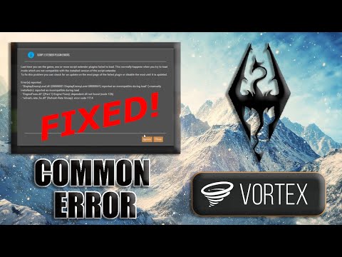 Common Modded Skyrim Special Edition Error FIX with Vortex Mod Manager (Important)