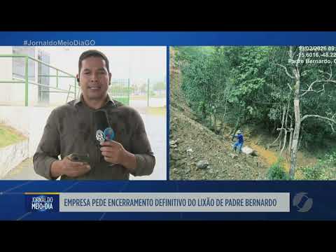 Empresa pede encerramento definitivo do lixão de Padre Bernardo