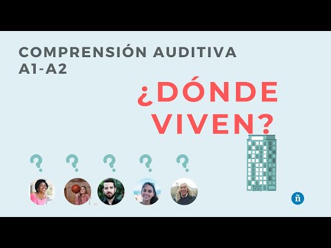 Compresión auditiva ELE A1 A2 · ¡¡Adivina en qué planta viven mis vecinos!!!