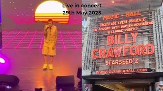 BILLY CRAWFORD SINGS IN FRENCH/ Live in Concert at the Olympia Paris France🇫🇷